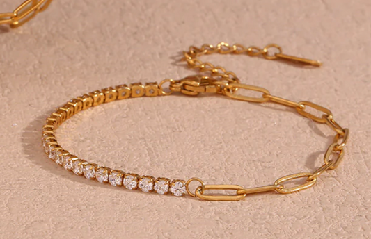 Divina Semi-Circle Zirconia bracelet